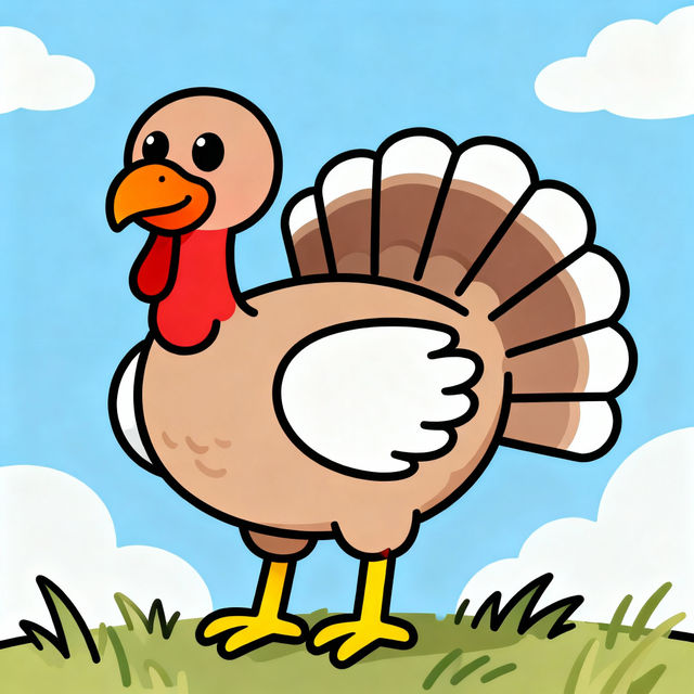 Easy Drawing Of A Turkey gallery