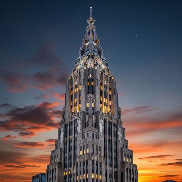 Generate Art Deco Architecture with AI gallery