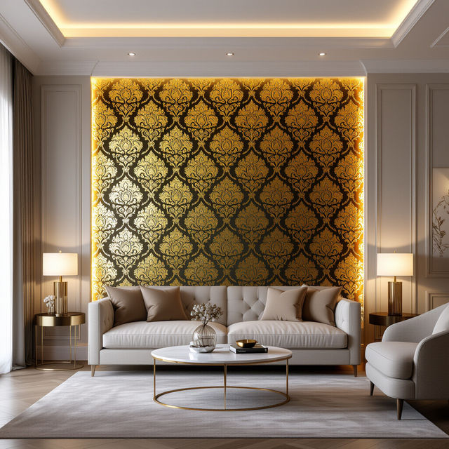 Gold Peel and Stick Wallpaper gallery