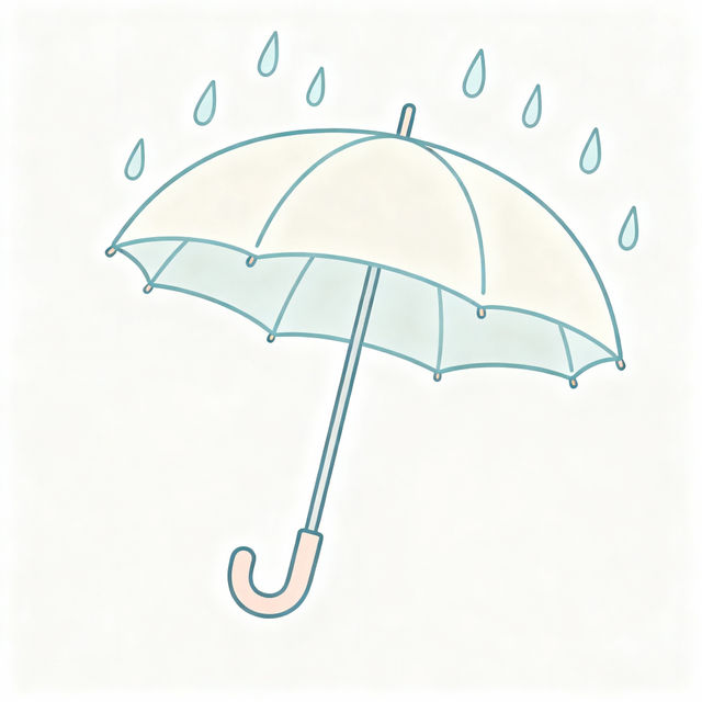 Easy Umbrella Drawing - Made With AI gallery