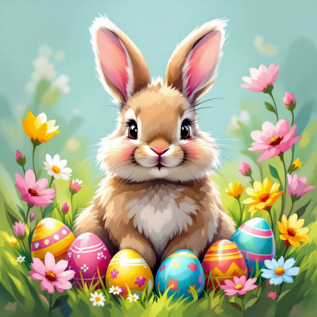 Easter Bunny Art - Created With AI gallery