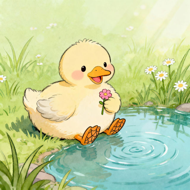 Cute Duck Drawing Aesthetic gallery