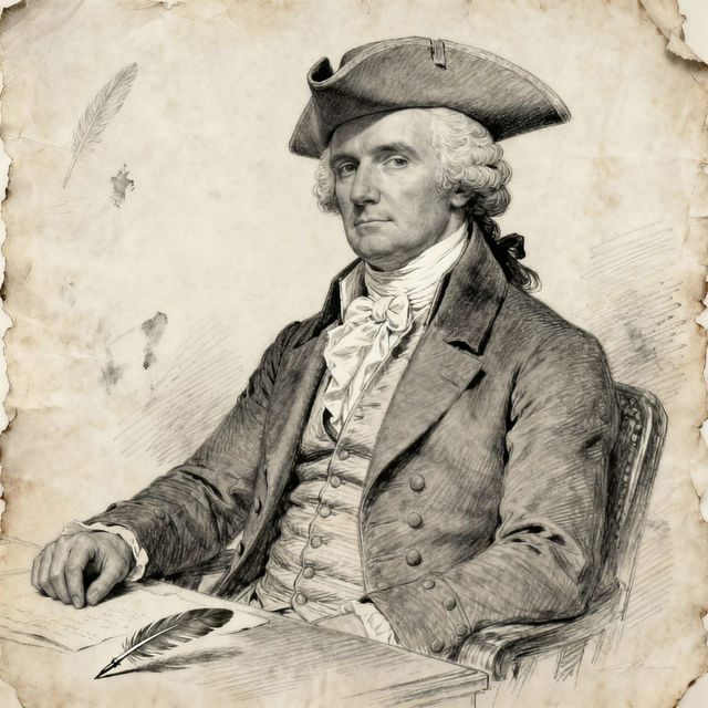 Alexander Hamilton Drawings - AI Generated gallery