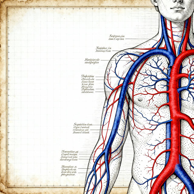 Veins Drawing - AI Generated Art gallery