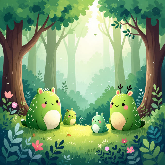 Cute Green Wallpapers gallery