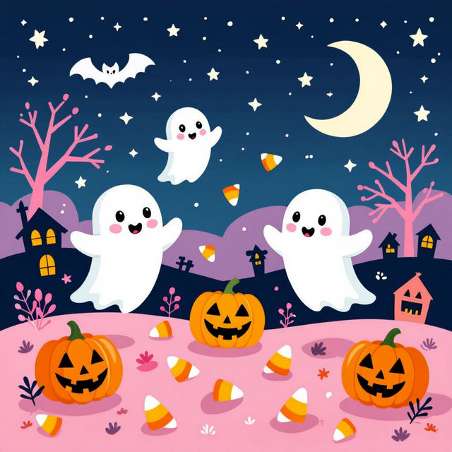 Pink Halloween Wallpaper gallery