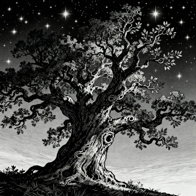 AI Tree Drawings gallery