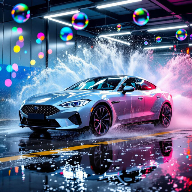 Car Wash Pictures - AI Generated gallery