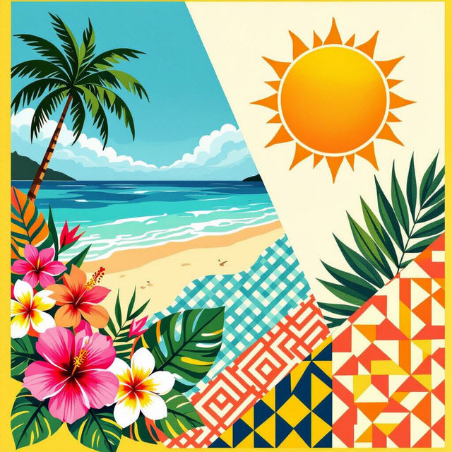 Summer Wallpaper Collage - Made With AI gallery