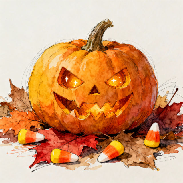 Pumpkin Drawings - AI Art gallery