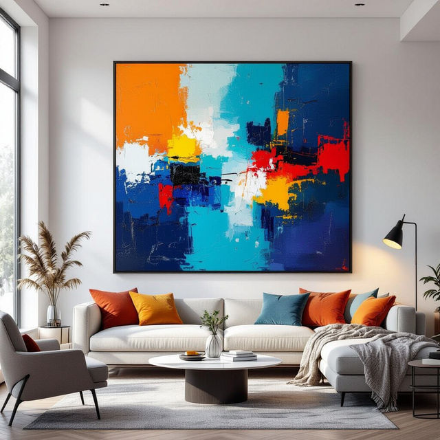 Large Canvas Art for Living Room - AI Generated gallery