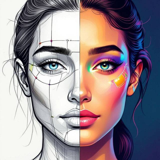 Face Drawing Proportions - Master with AI gallery