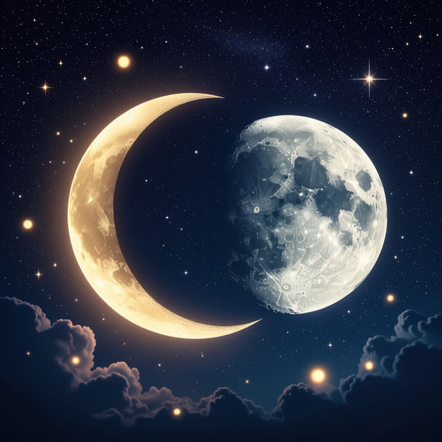 Moon Phase Drawings - AI Generated Art gallery