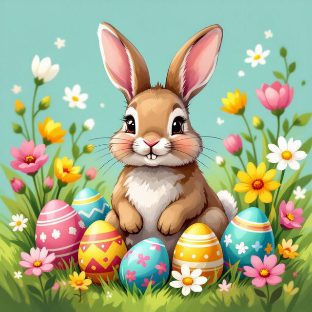 Pictures Of Easter Bunny - AI Generated gallery