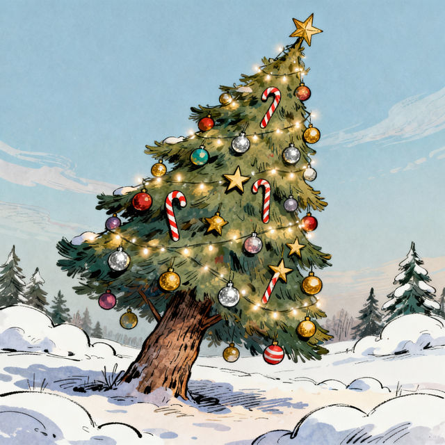 Drawing A Christmas Tree gallery