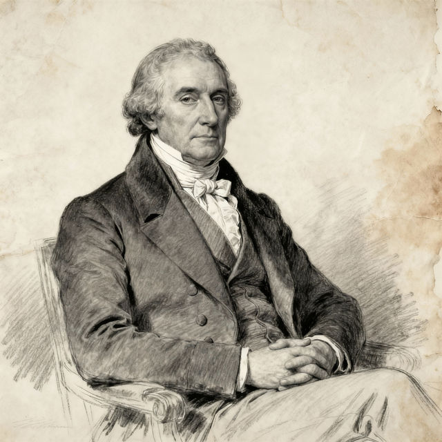 James Monroe Drawings - AI Generated gallery