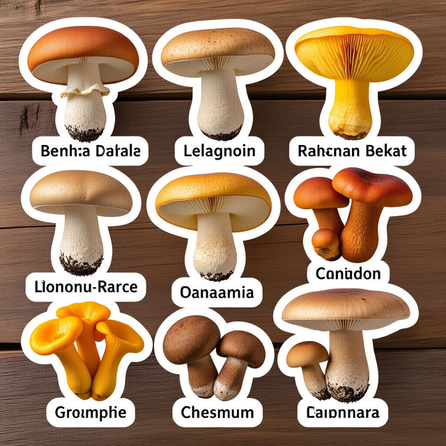 Edible Mushroom Names List And Pictures gallery