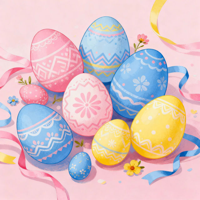 Easter Eggs Clip Art - Made With AI gallery