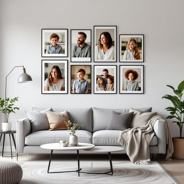 Modern Family Picture Wall Ideas gallery