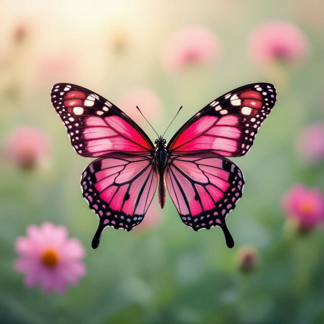 Pink Butterfly Wallpaper gallery