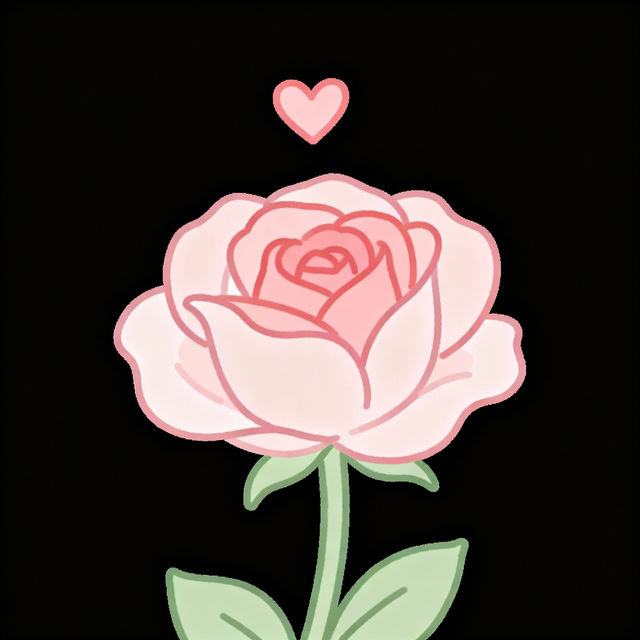 Cute Rose Drawings gallery