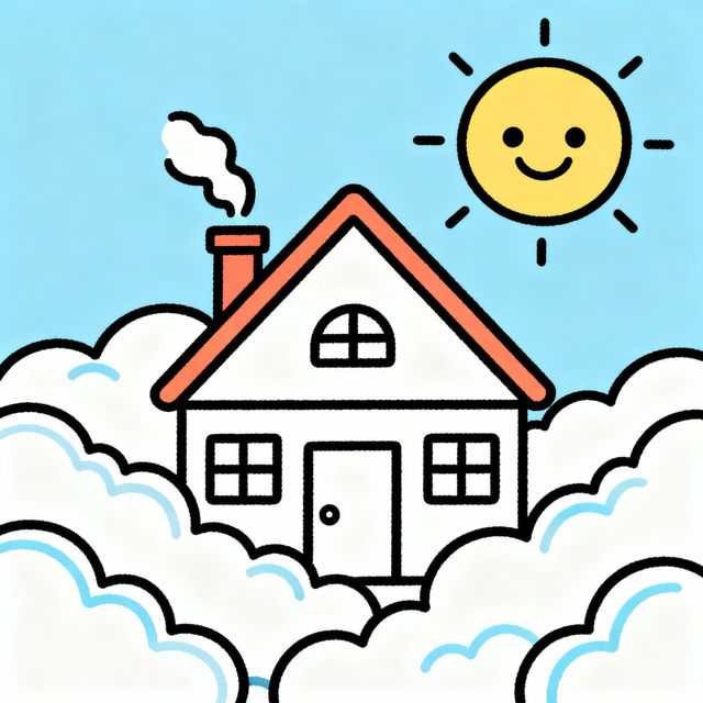 House Drawing For Kids gallery