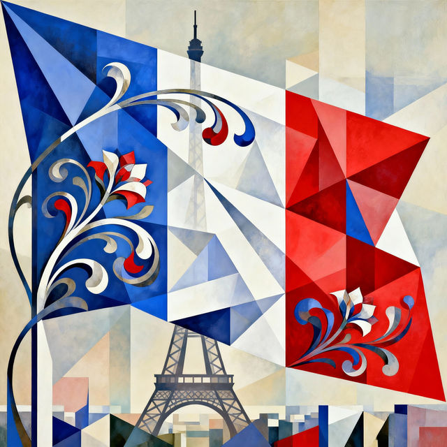 French Flag Drawings gallery