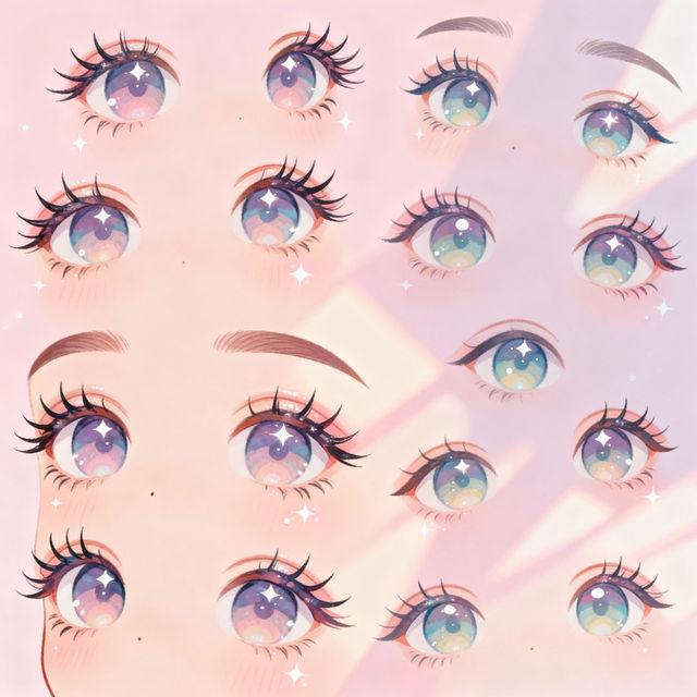 Cute Aesthetic Eye Drawings - Made With AI gallery