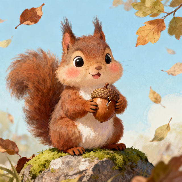 Cute Squirrel Drawings - Made With AI gallery