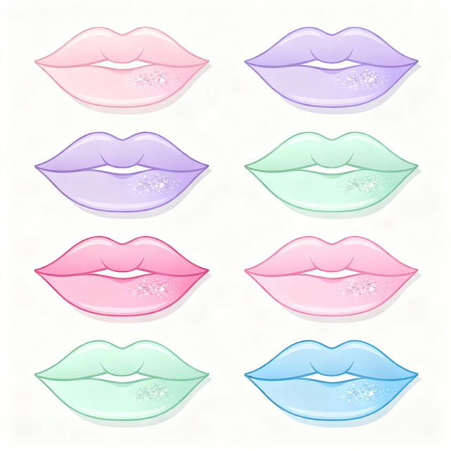 Cute Lips Drawings - AI Generated gallery