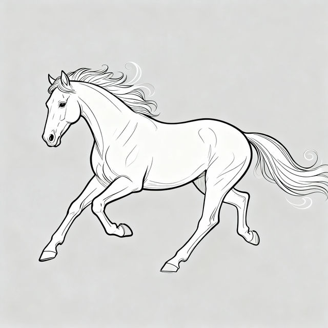 Easy Horse Drawings gallery