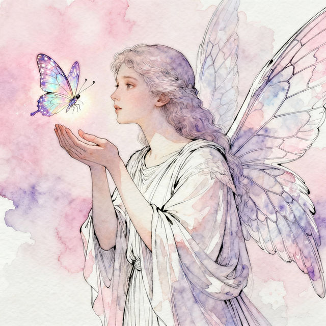 Angel Whispering Drawings - AI Generated Art gallery