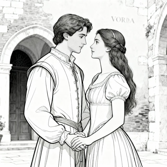 Romeo and Juliet Easy Drawing gallery