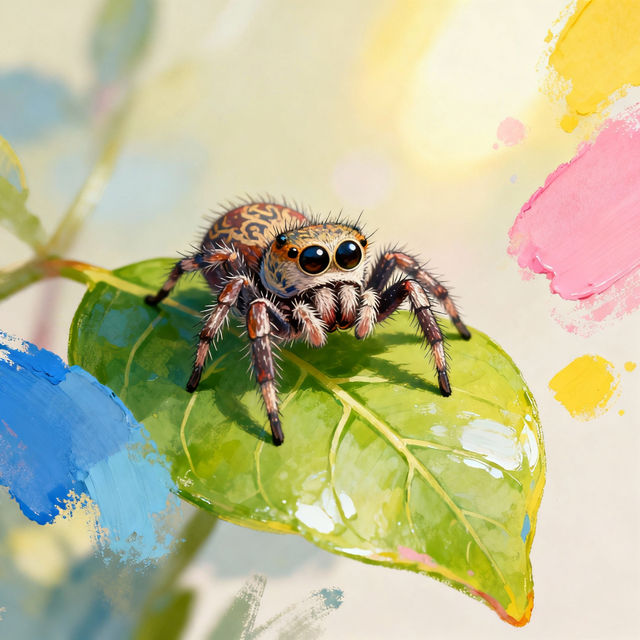 Jumping Spider Drawings - Made With AI gallery