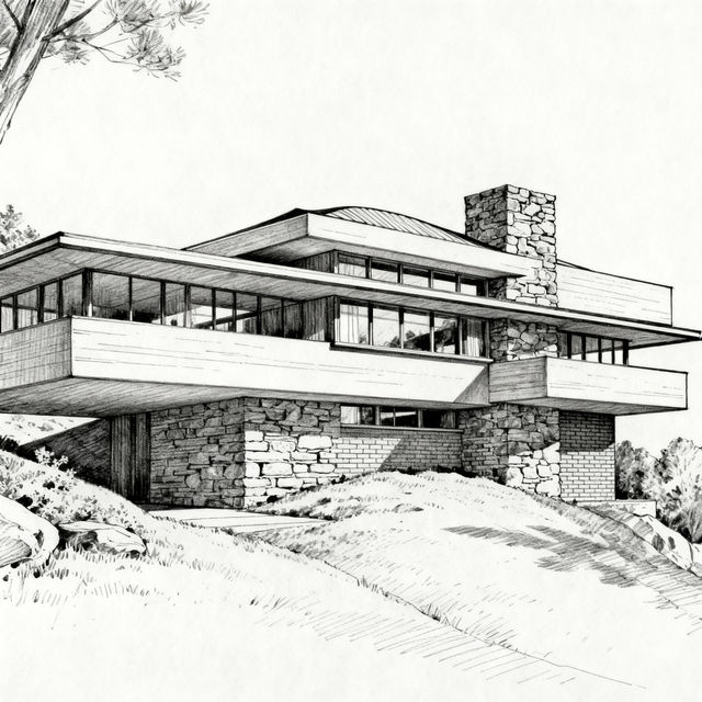 Frank Lloyd Wright Drawings gallery