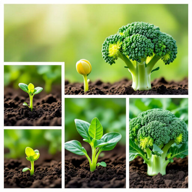 Broccoli Growing Stages Pictures gallery