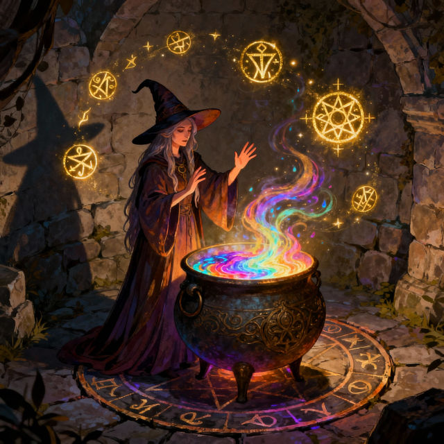 Witches Drawing - AI Art gallery