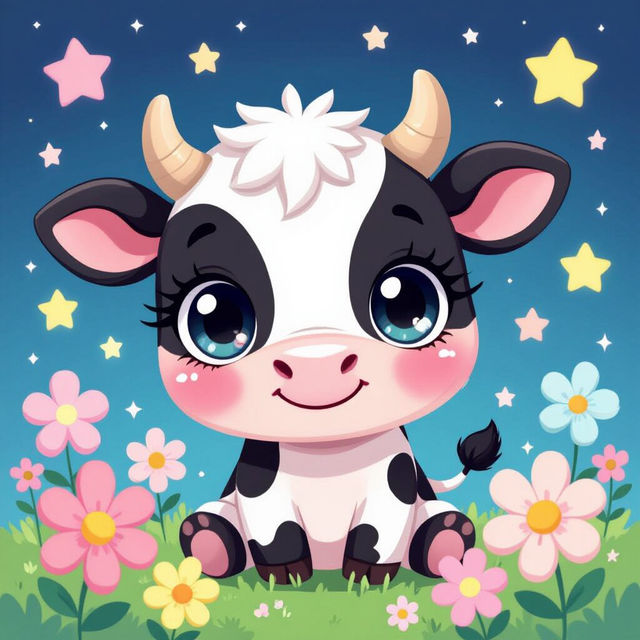 Kawaii Cow Wallpaper gallery