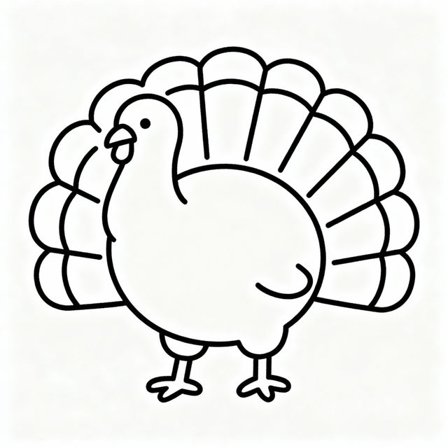 Simple Turkey Drawings gallery