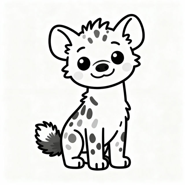 Hyena Drawing Easy gallery