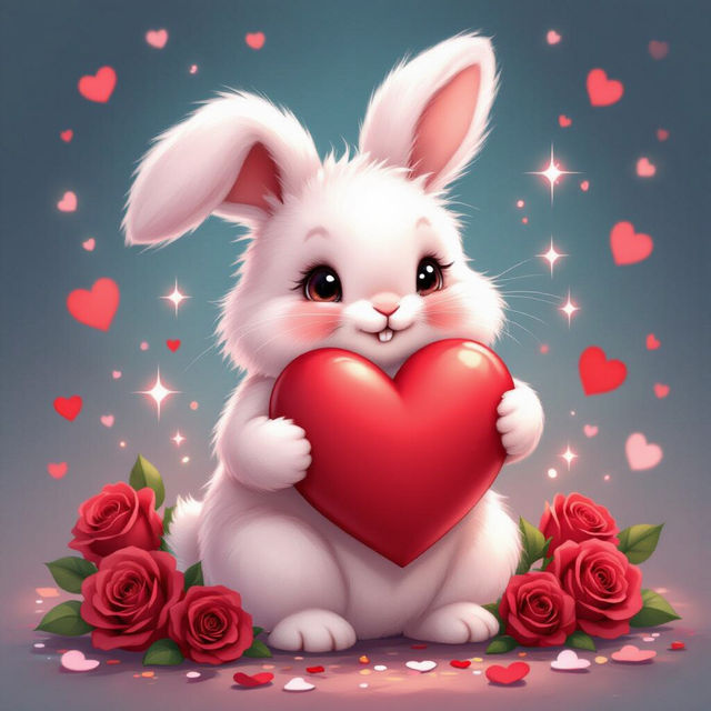 Generate Cute Valentines Wallpaper with AI gallery