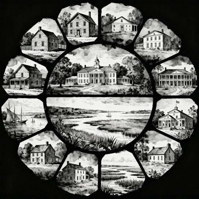 13 Colonies Drawings - AI Generated Art gallery