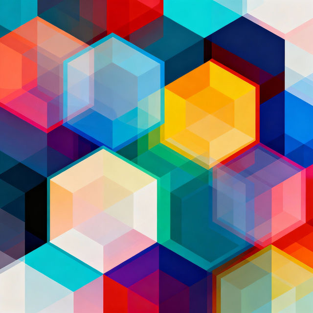 Hexagon Art - Created with AI gallery
