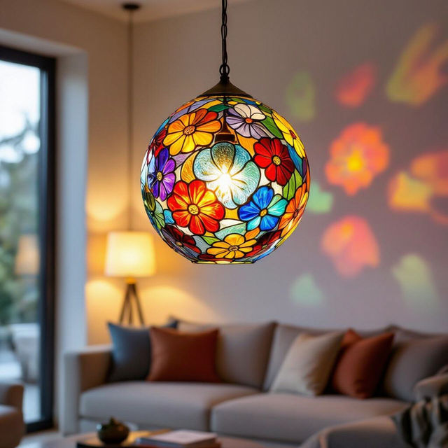 Art Glass Pendant Lights - Crafted by AI gallery