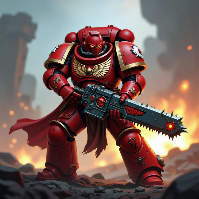 Crimson Fists Art - Created With AI gallery