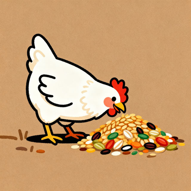 Chicken Food Drawings - AI Generated gallery