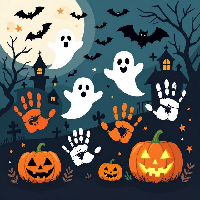 Halloween Handprint Art gallery