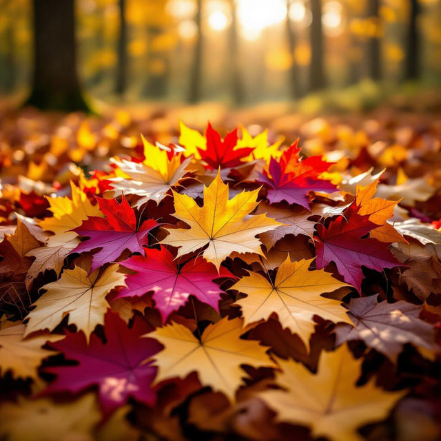 Images Of Fall Leaves - AI Generated gallery