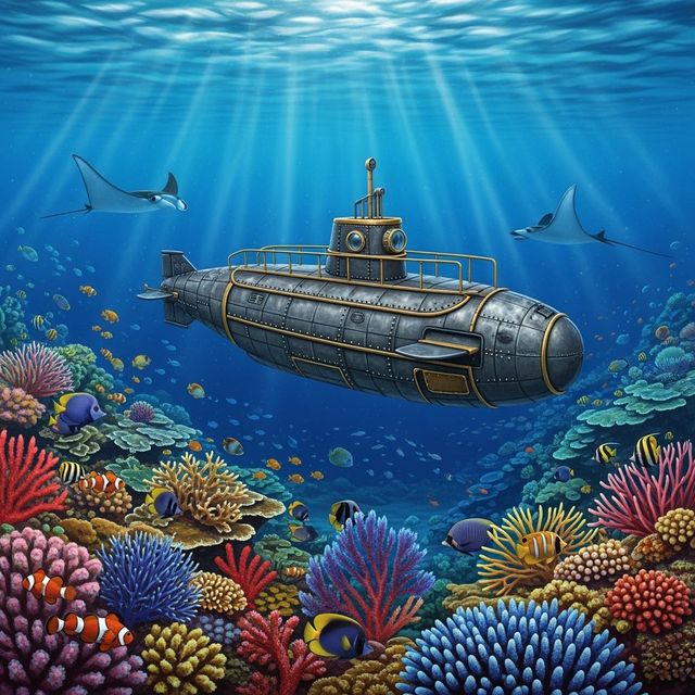 AI Submarine Drawings Gallery gallery