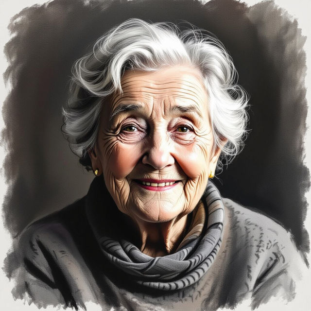 Old Person Drawing - AI Generated Art gallery